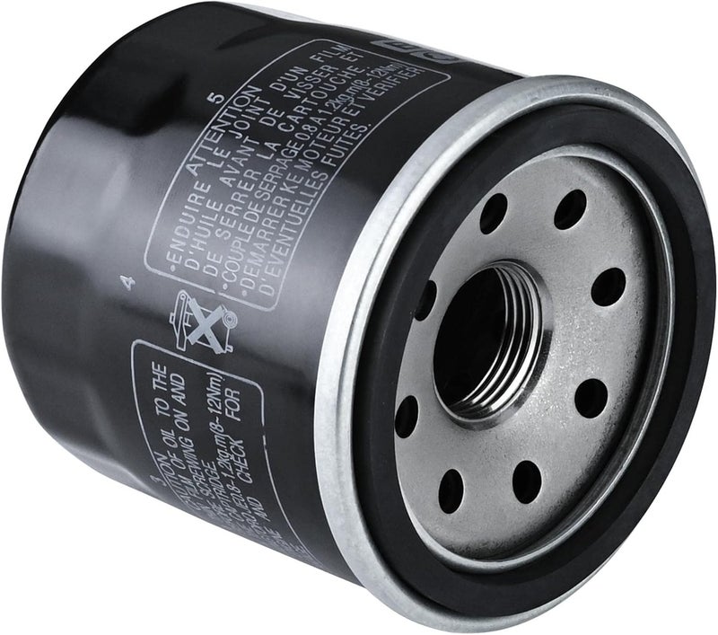 QUICKWOLF 16097-0008 Oil Filter Compatible with Kawasaki Ninja 300 400 500 650 1000 ZX 4R 6R 10R 12R 14R Vulcan 2000 1700 1600 1500 900 800 750 650 500 Prairie 300 360 400 Bayou 400 Z1000 Z900 Z800 Z750 - Image 1